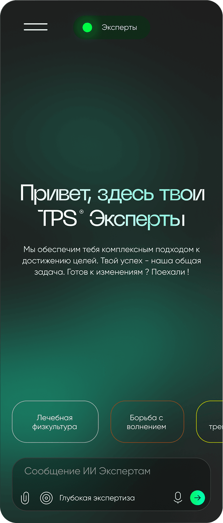 Интерфейс TPS